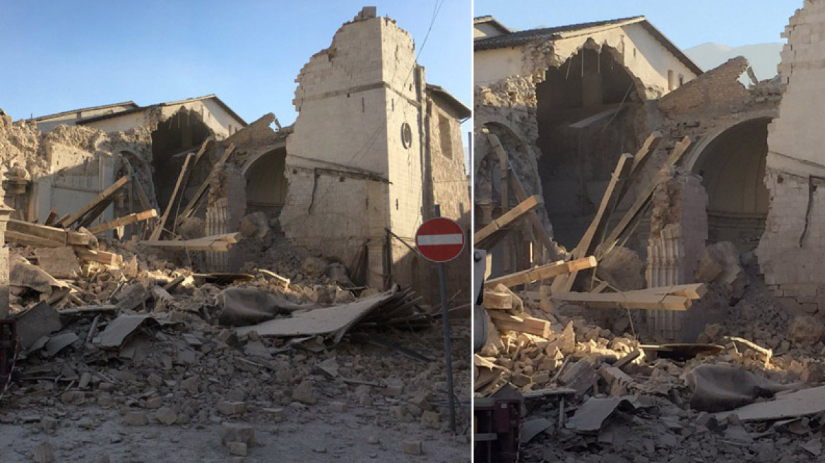 Δεκάδες τραυματίες από τον ισχυρότατο σεισμό στην Ιταλία - Άνοιξε η γη