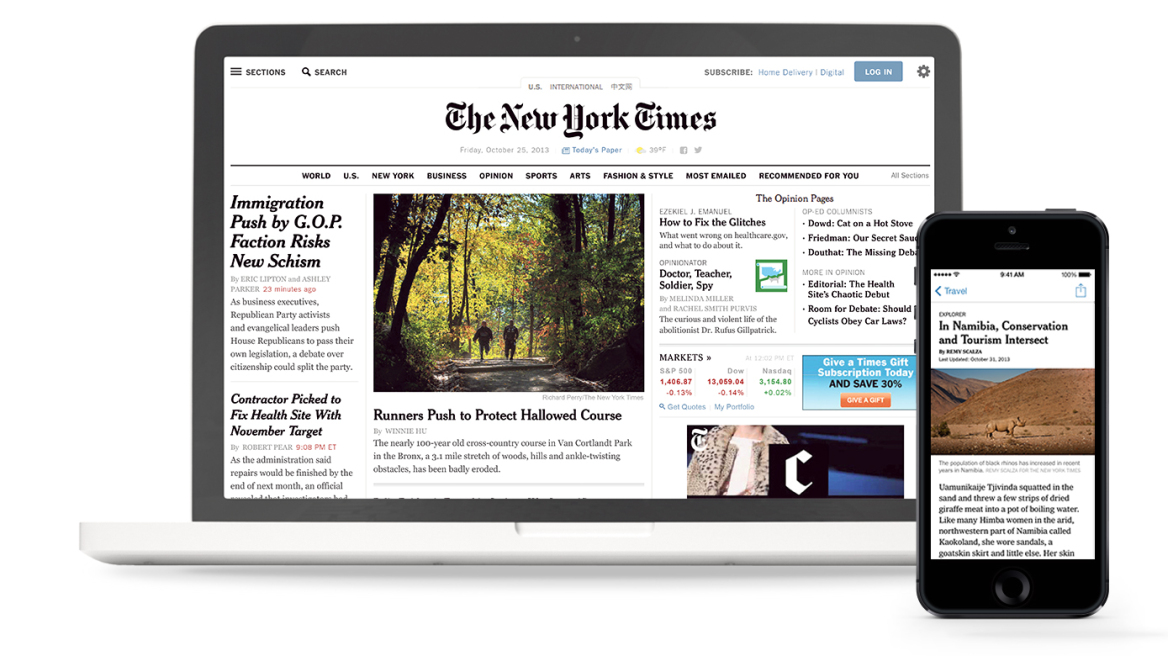 Κέρδη για τους New York Times εξαιτίας της ψηφιακής έκδοσης της εφημερίδας
