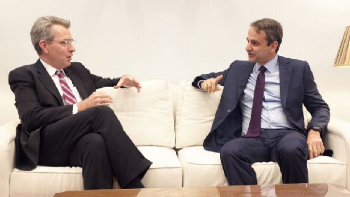 Συνάντηση του Κυριάκου Μητσοτάκη με τον πρέσβη των ΗΠΑ στην Ελλάδα 