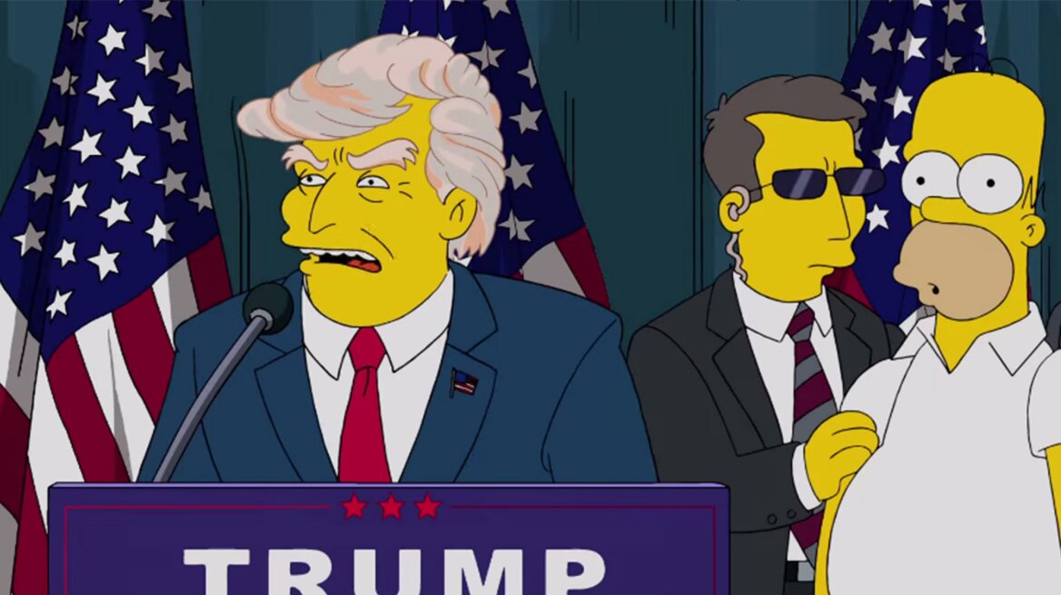 Βίντεο: Οι Simpsons «είδαν» πρόεδρο τον Τραμπ ήδη από το 2000! 