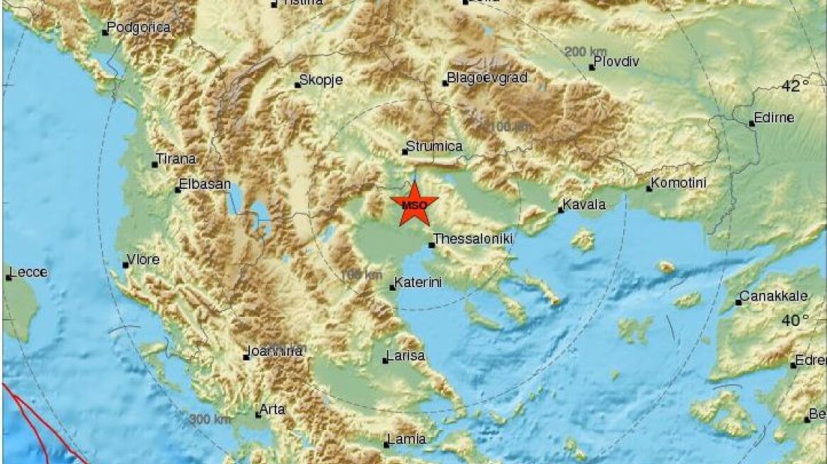 Ισχυρός σεισμός 4,5 Ρίχτερ με επίκεντρο το Κιλκίς 