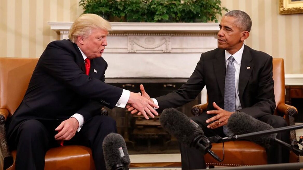 Donald Trump meets Barack Obama in White House (video)