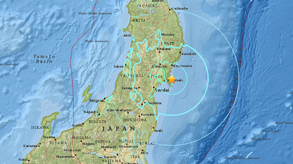 Ιαπωνία: Σεισμική δόνηση μεγέθους 6,2 ρίχτερ στο νησί Χονσού