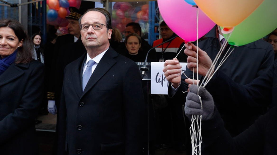  Παρίσι, ένας χρόνος μετά: Όλες τις τοποθεσίες-στόχους των τζιχαντιστών επισκέφθηκε ο Ολάντ