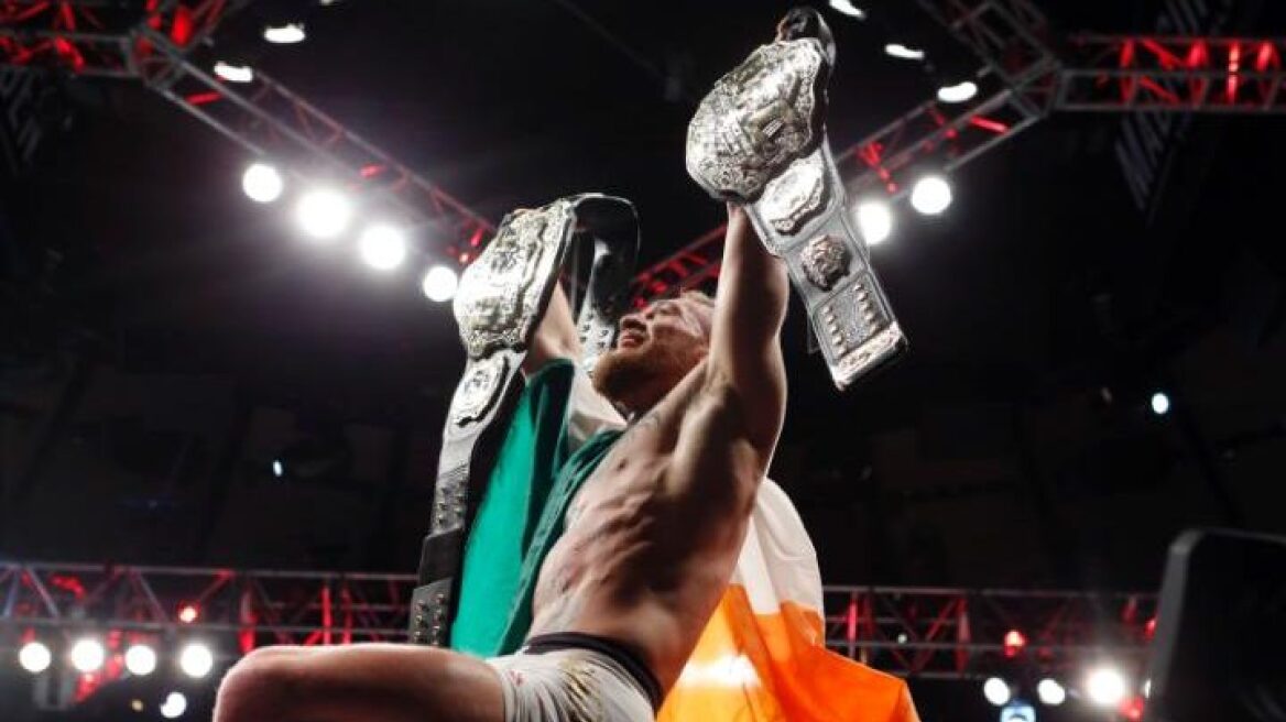 Conor McGregor makes history with 2nd MMA title in NYC (videos-photos)