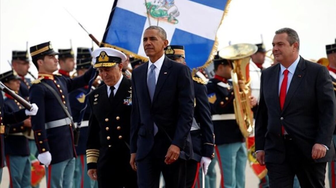 Greek Defence Minister Kammenos: Obama happy to be in Greece