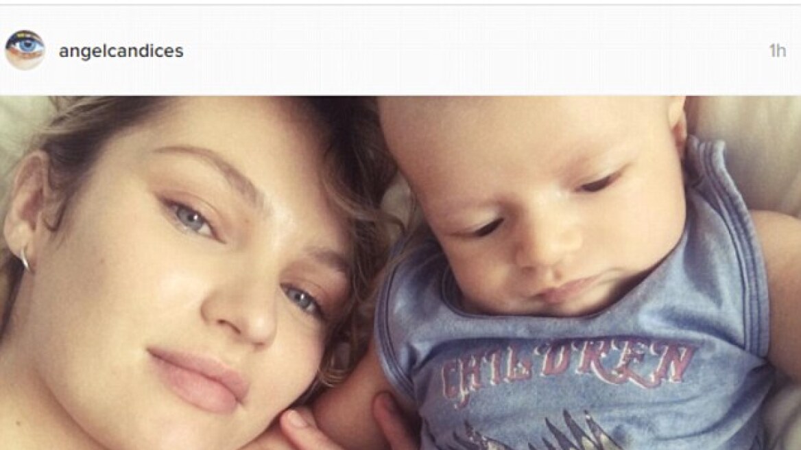 Candice Swanepoel: H τρυφερή selfie με τον νεογέννητο γιο της 