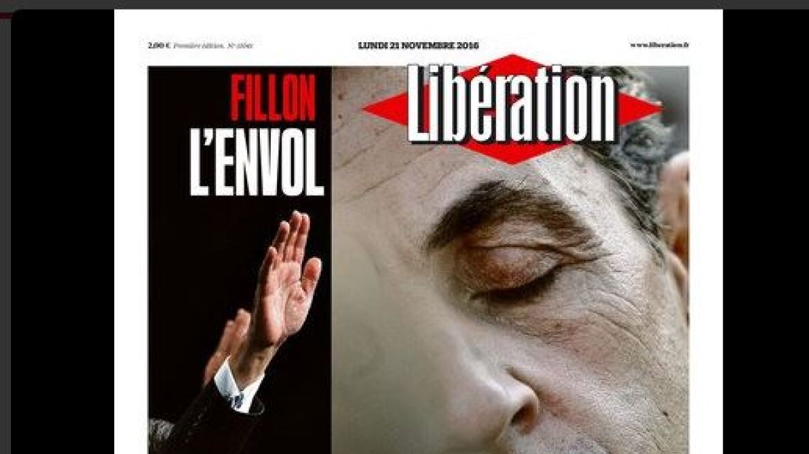 Γαλλία: Θρίαμβος για Φιγιόν, τέλος εποχής για Σαρκοζί - Δείτε το εξώφυλλο της Liberation