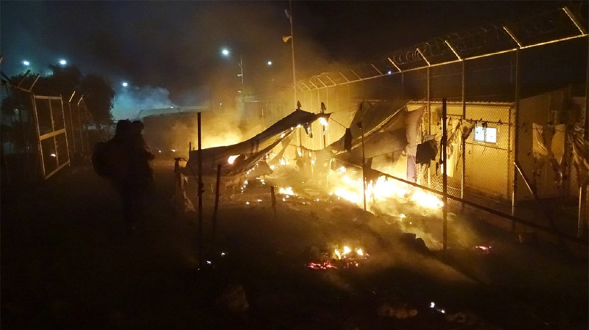 Συγκλονιστικό βίντεο από το σημείο της τραγωδίας στο hot spot στη Μόρια