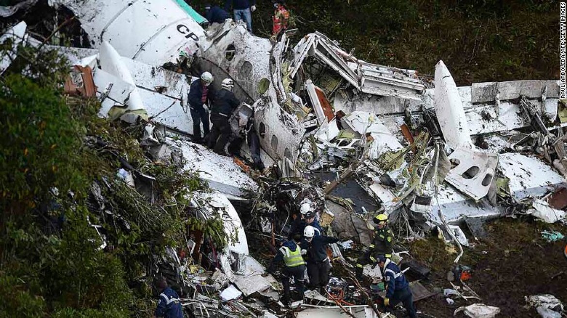 Κολομβία: 71 τελικά τα θύματα της αεροπορικής τραγωδίας - 4 άτομα δεν είχαν επιβιβαστεί