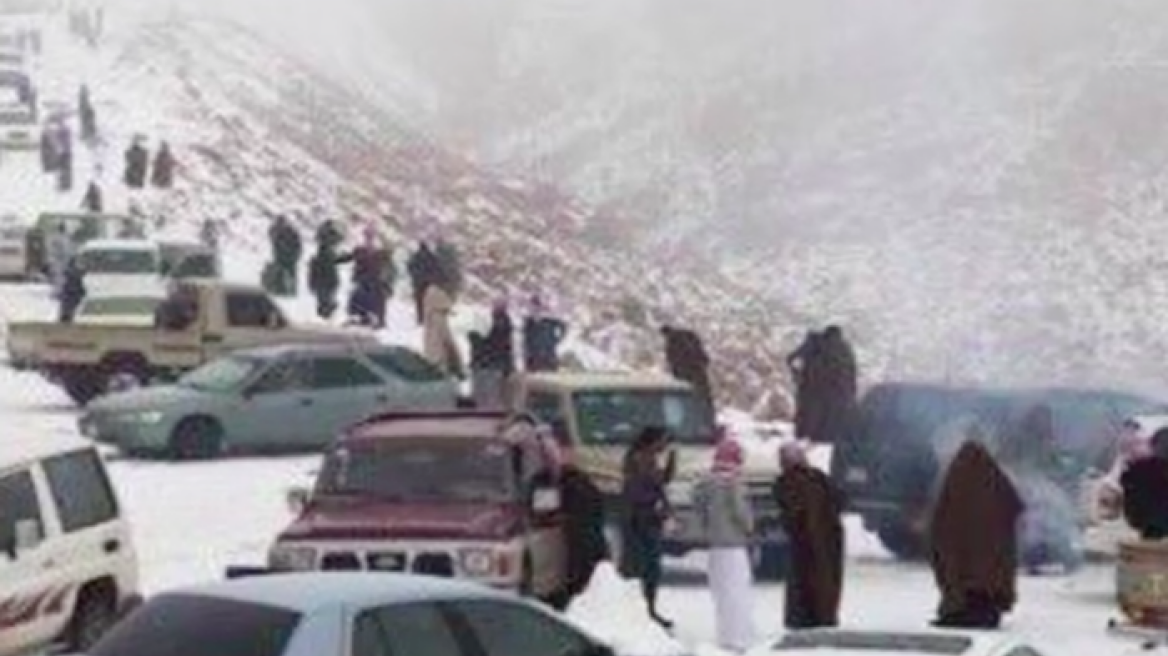 Βίντεο: Κι όμως, χιόνισε στην... Σαουδική Αραβία!