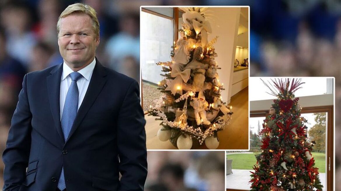 Οι οπαδοι της Έβερτον ανάγκασαν τον Ρόναλντ Κούμαν να αλλάξει χρώμα στο στολισμό του χριστουγεννιάτικου δένδρου του!