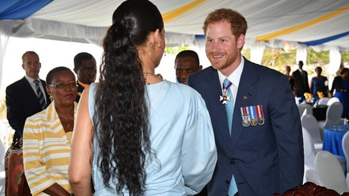Prince Harry meets Rianna (photos-video)