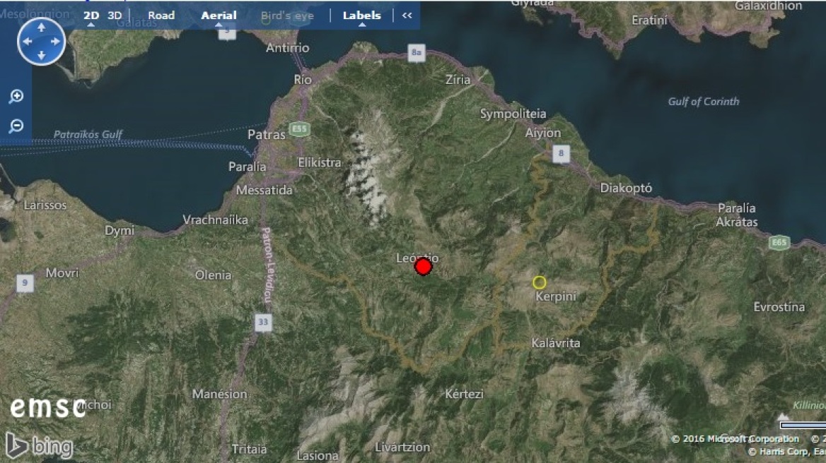 Σεισμός 4,4 Ρίχτερ στο Λεόντιο Αχαΐας - «Ταρακουνήθηκαν» Πάτρα και Καλάβρυτα