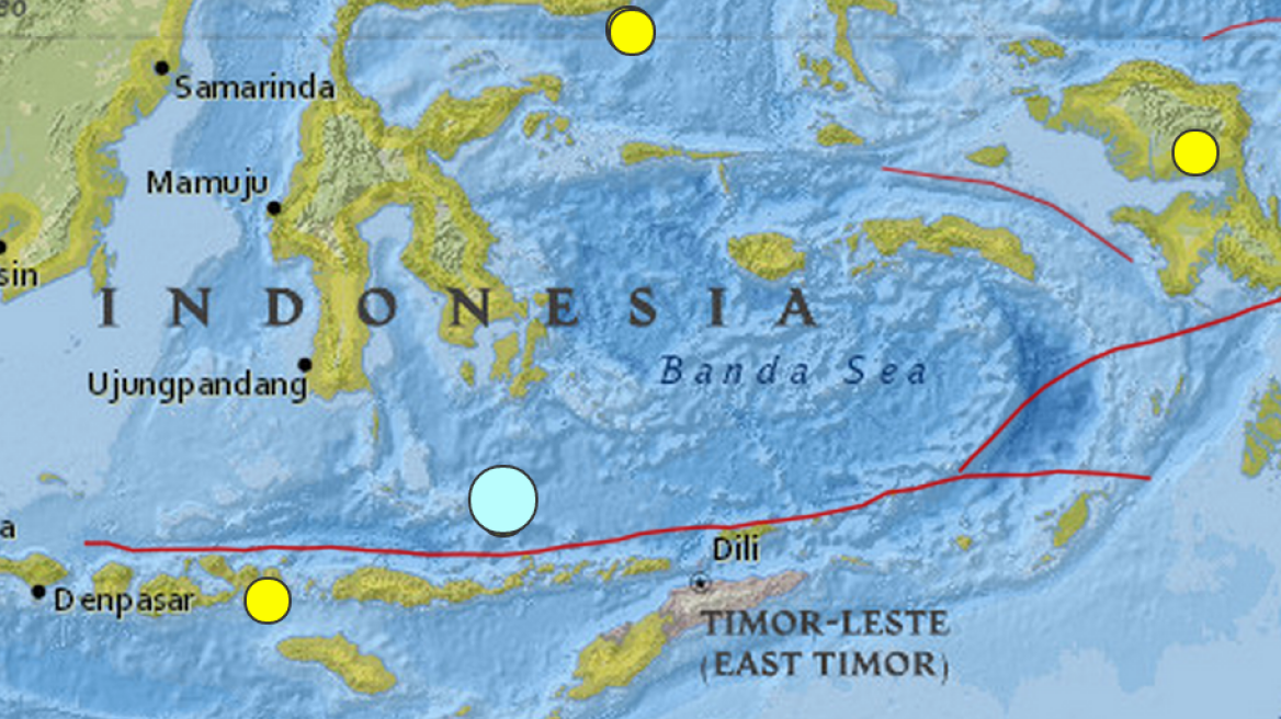 Ινδονησία: Σεισμός 6,8 βαθμών στα ανοικτά της Σουμάτρας