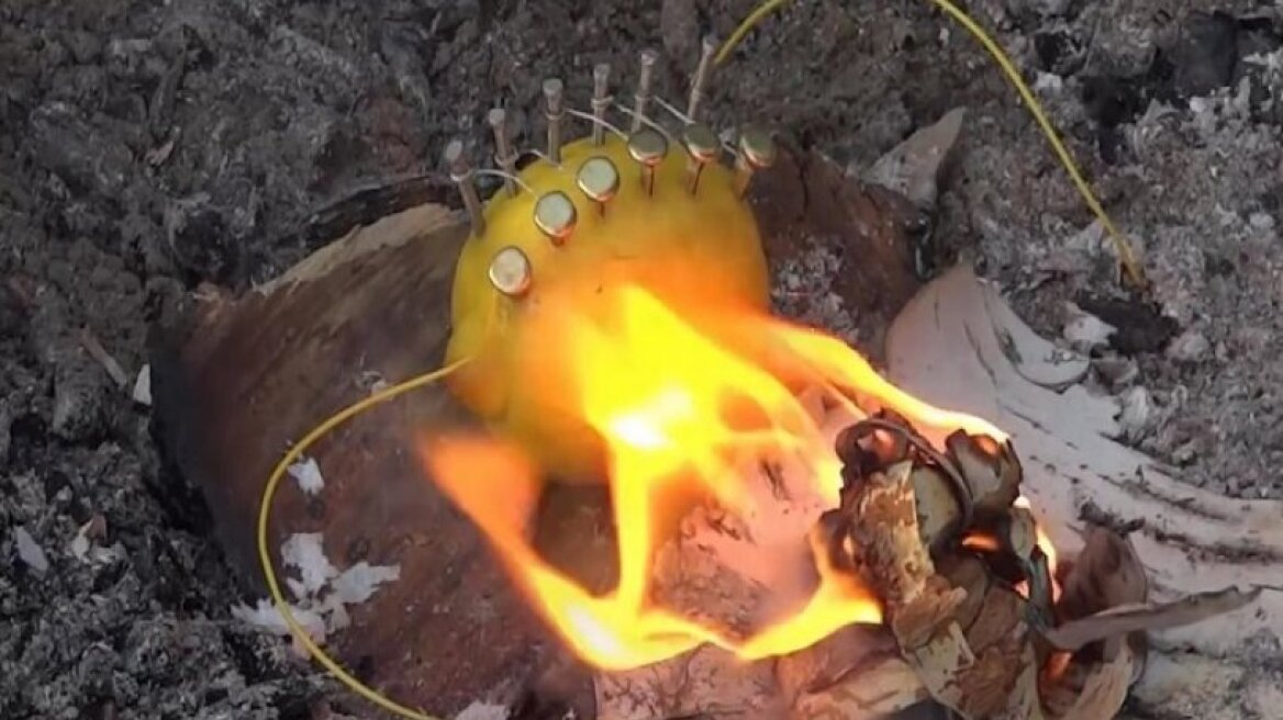 Πώς να ανάψετε φωτιά με ένα λεμόνι! (vid & pics)