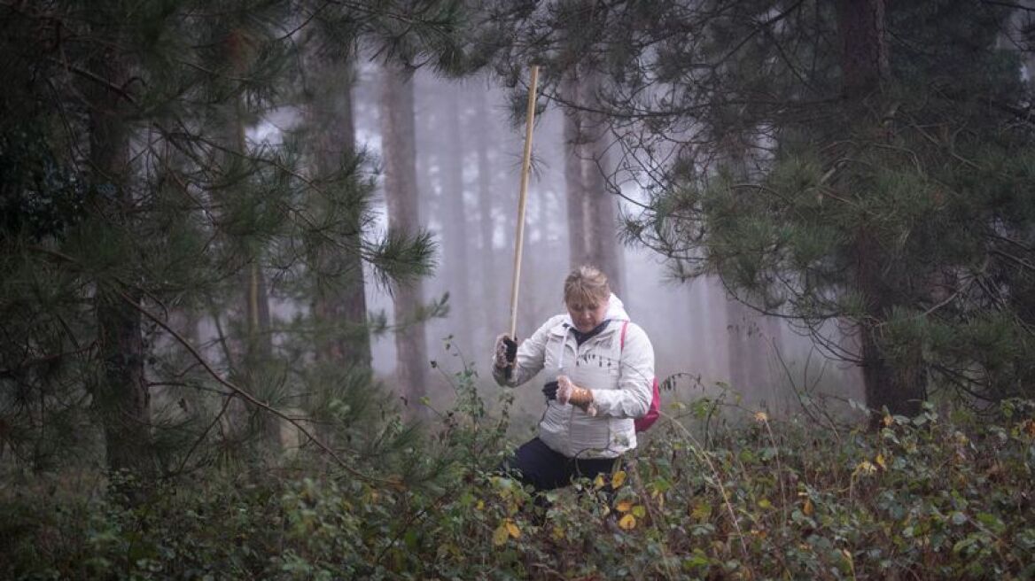 Η φωτογραφία που συγκλονίζει: Μητέρα ψάχνει σε δάσος τον γιο της που εξαφανίστηκε