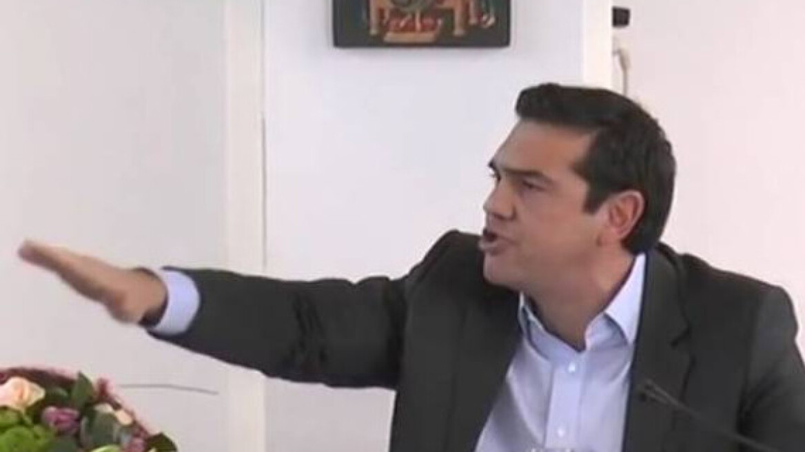 Προεκλογική εμφάνιση από έναν εκνευρισμένο Τσίπρα στην Κρήτη