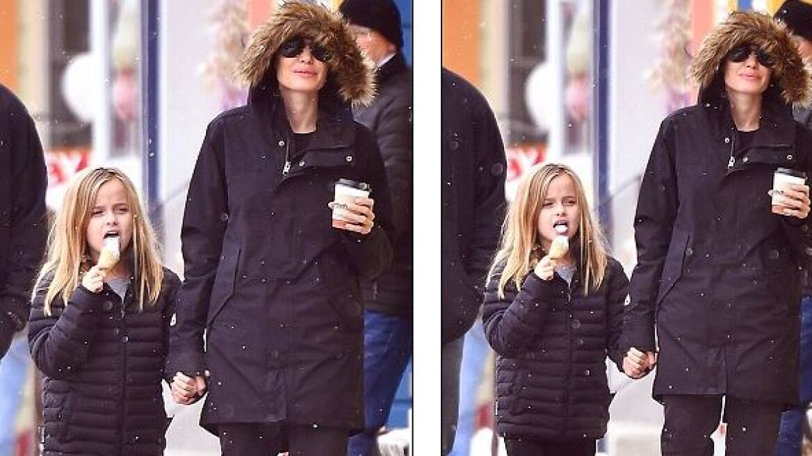 Χαμόγελα για την Jolie με τα παιδιά της στα χιόνια ενώ ο Pitt «κλαίει» 