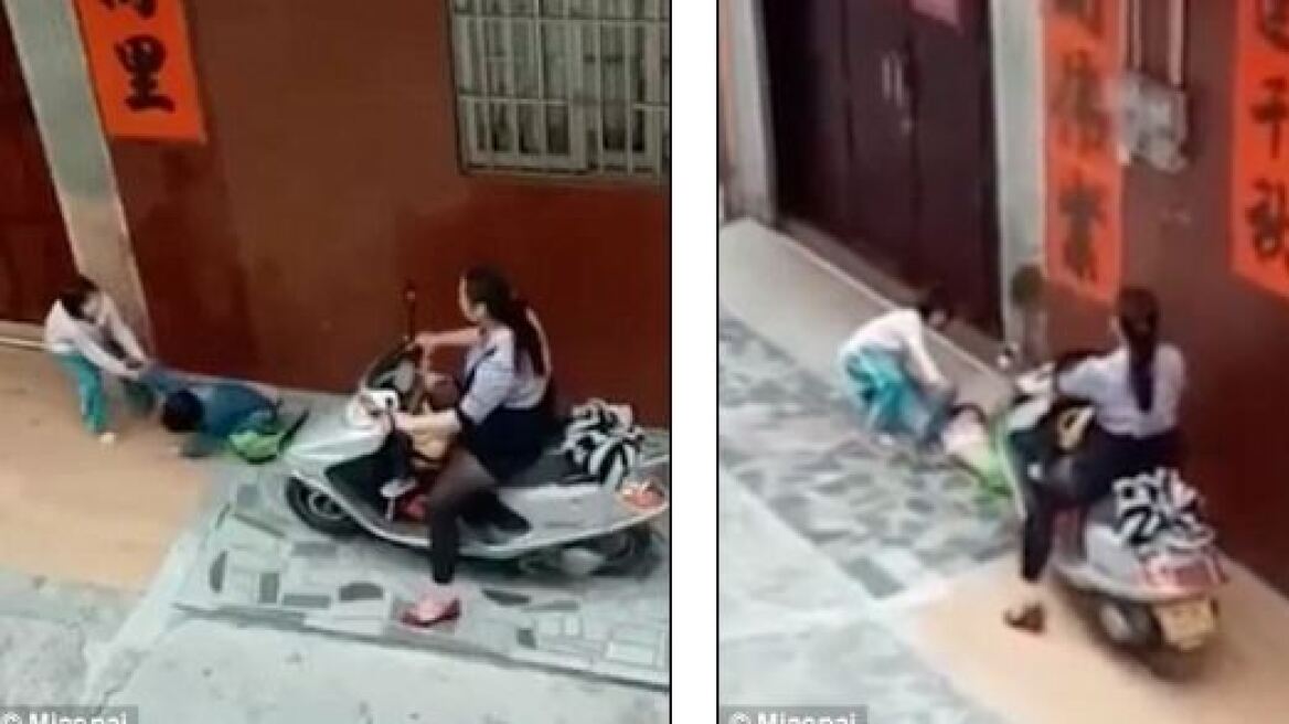 Σοκαριστικό βίντεο: Πατάει με μηχανή τα πόδια 6χρονου κοριτσιού επειδή δεν ήθελε να πάει για φαγητό