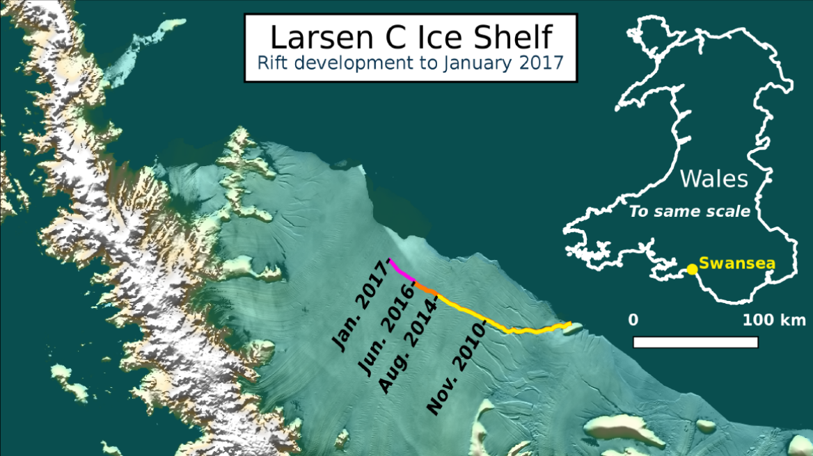  Iceberg the size of Mali ready to be detached from the Antarctica