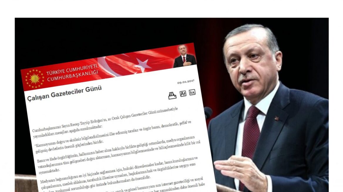 Erdogan honors Working Journalists’ Day!