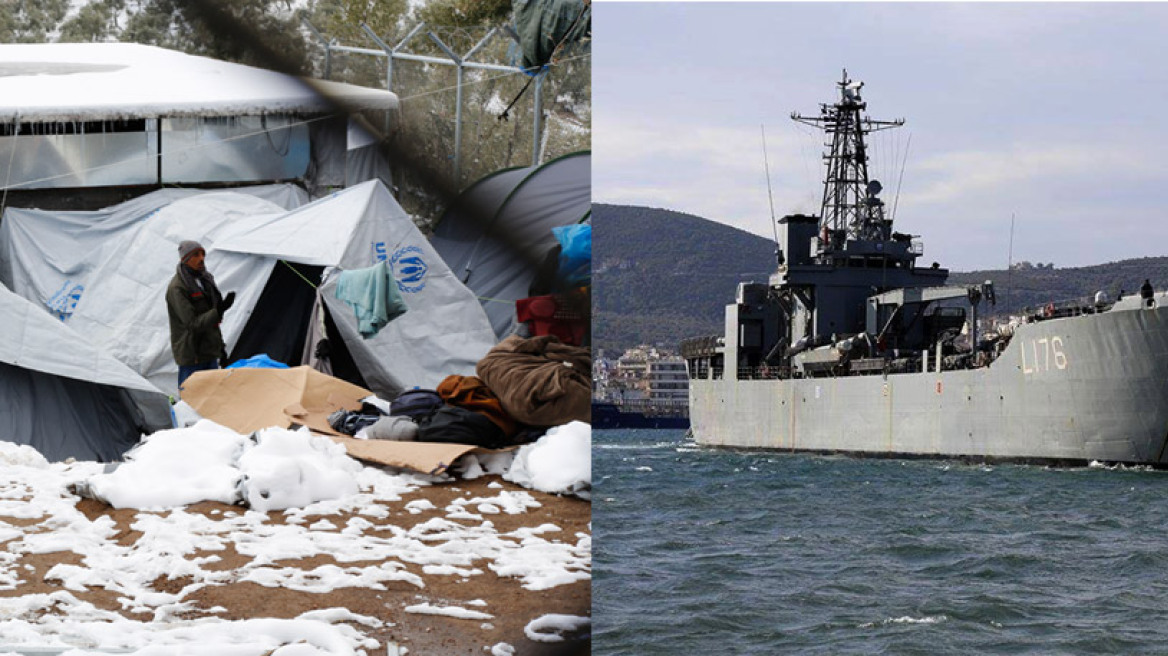 Μυτιλήνη: Οι πρόσφυγες από τη Μόρια δεν μπαίνουν στο αρματαγωγό «Λέσβος»