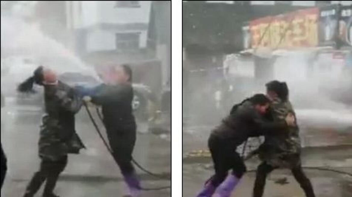 Βίντεο: Επικός γυναικείος καβγάς σε πλυντήριο αυτοκινήτων στην Κίνα 
