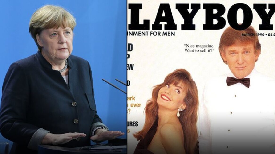 Angela Merkel reading Playboy to better understand Donald Trump! (video)
