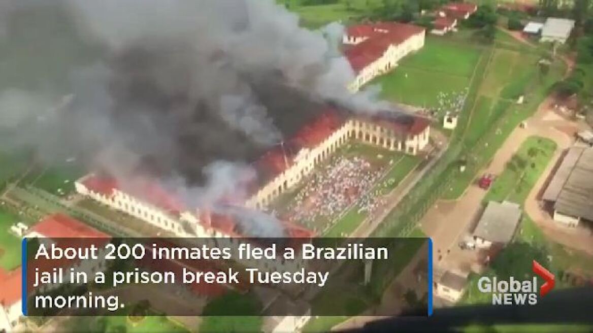 Νέα εξέγερση σε φυλακή στη Βραζιλία: Πάνω από 200 κρατούμενοι απέδρασαν