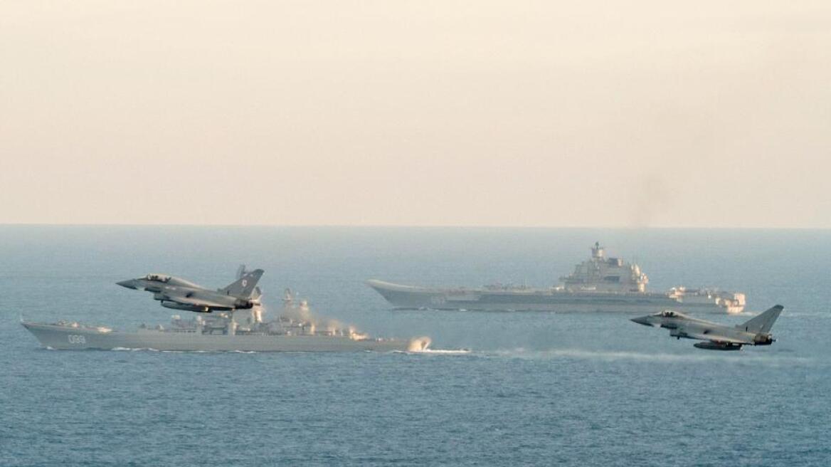 Putin’s aircraft carrier fleet passes the White Cliffs of Dover