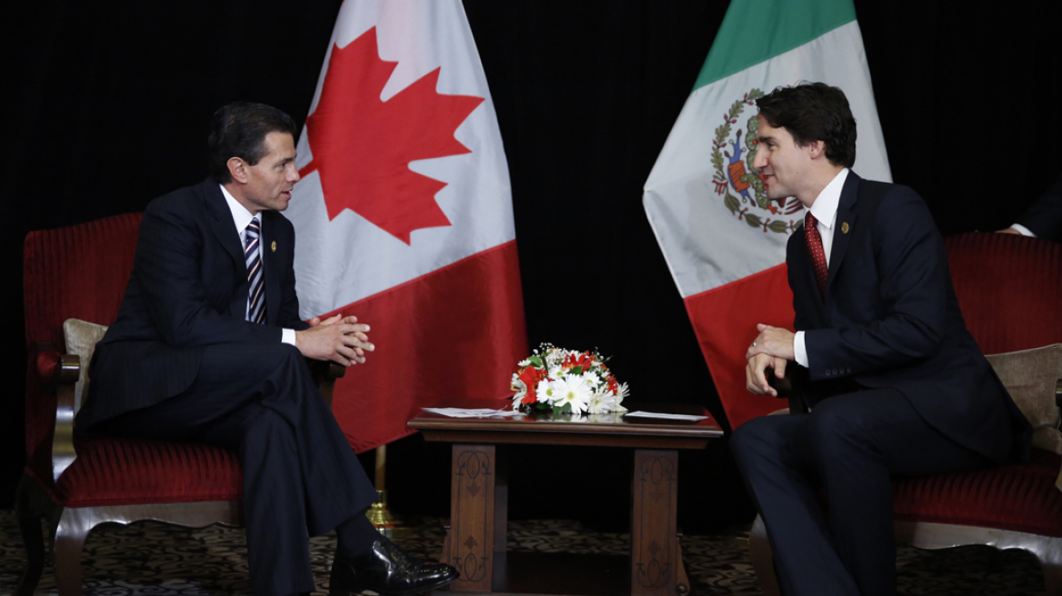 Στενότερη συνεργασία Μεξικού - Καναδά συζήτησαν Νιέτο - Τριντό 