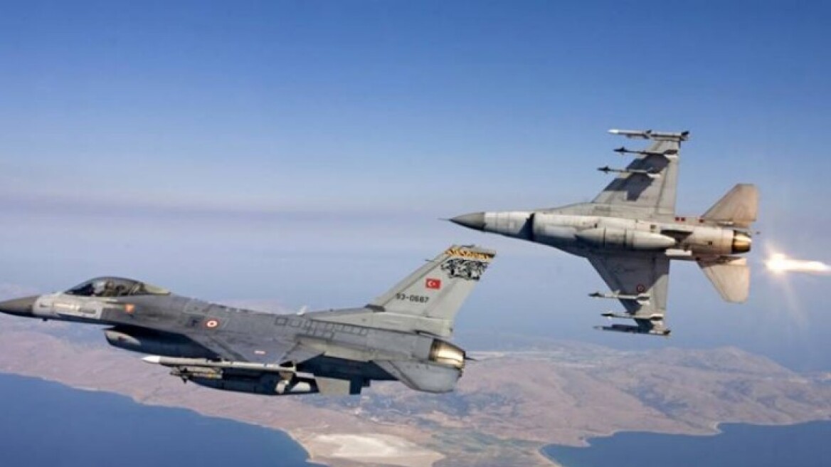 Ακόμη δύο πτήσεις τουρκικών μαχητικών αεροσκαφών πάνω από τα Ίμια