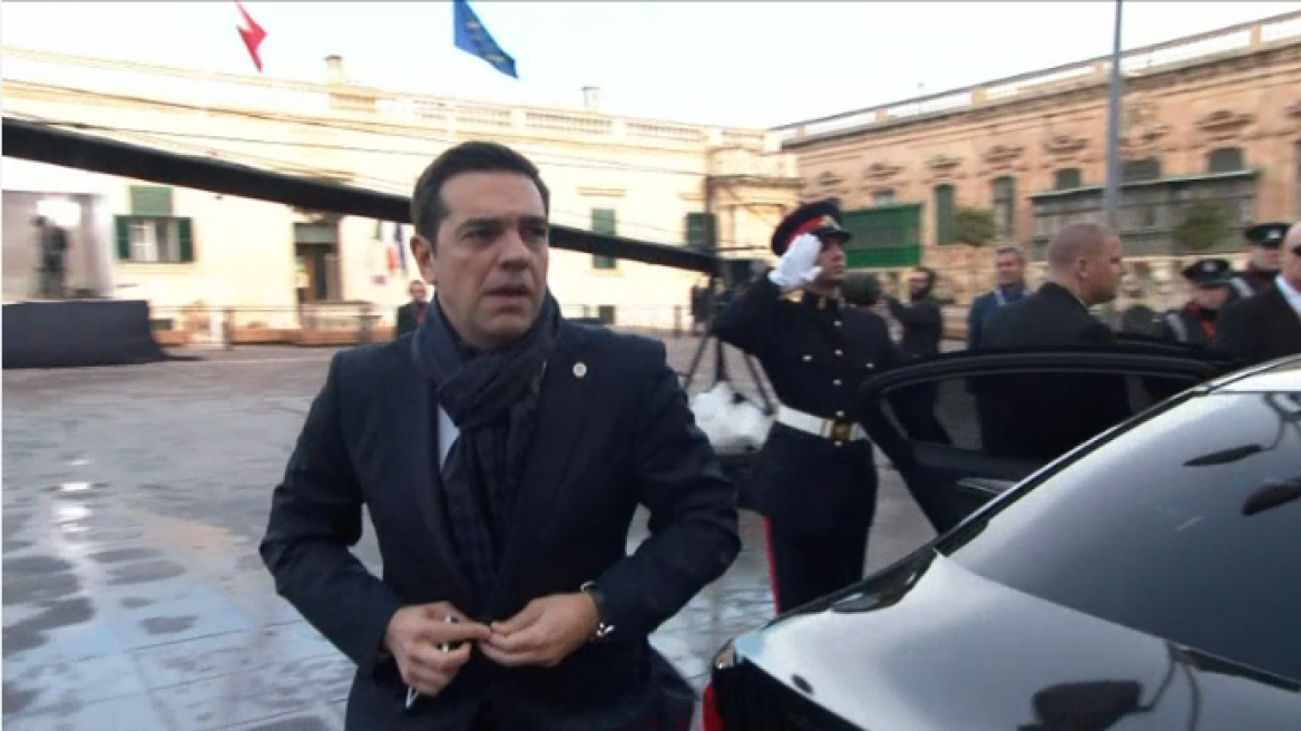 Greek PM Tsipras meets with German Chancellor Merkel in Malta (video)
