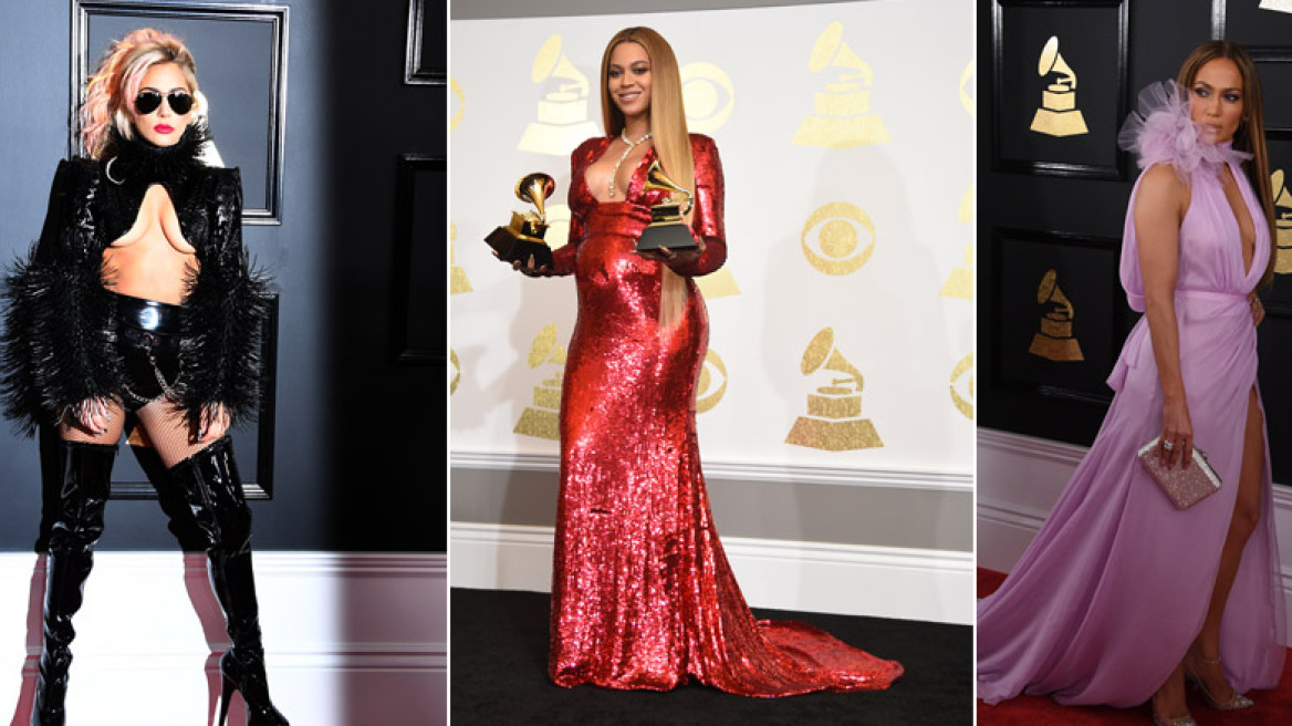 Grammy Awards 2017: Η «αγνώριστη» Γκάγκα, η εγκυμονούσα Μπιγιόνσε και μια JLo «φωτιά» 