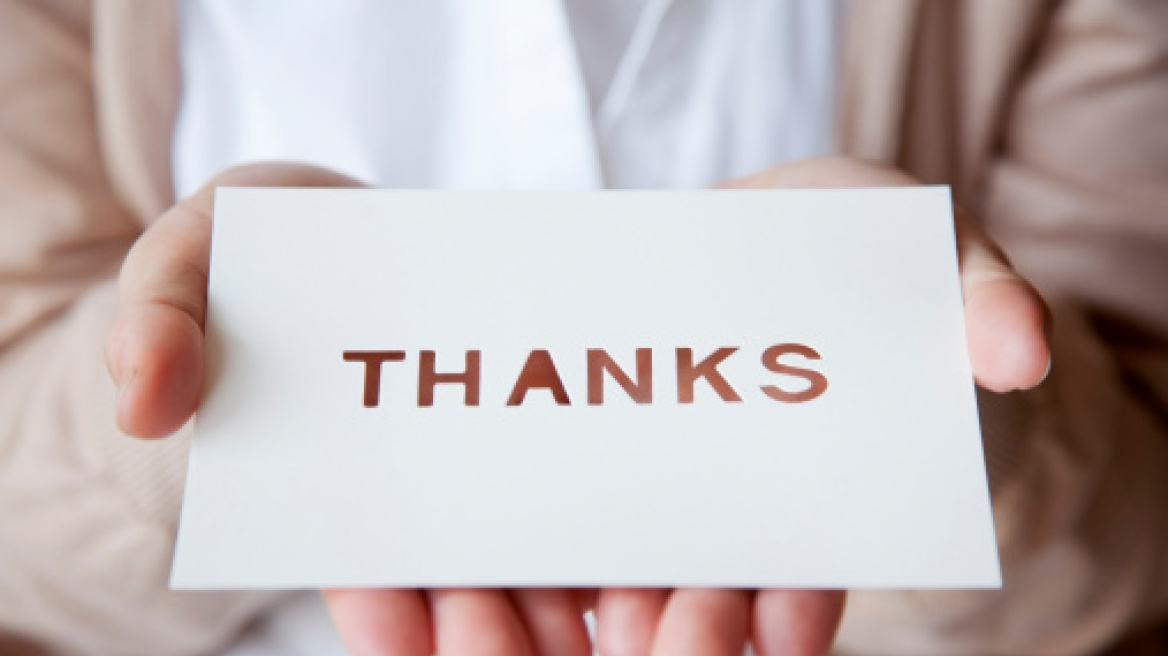 Έρευνα: Πείτε «ευχαριστώ» - Συμβάλλει στην καταπολέμηση της κατάθλιψης 