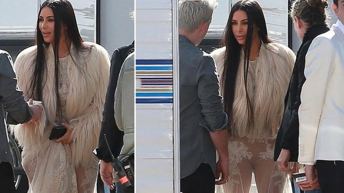Kim Kardashian: Το αραχνοΰφαντο φόρεμά της αποκαλύπτει κάθε πτυχή του κορμιού της 