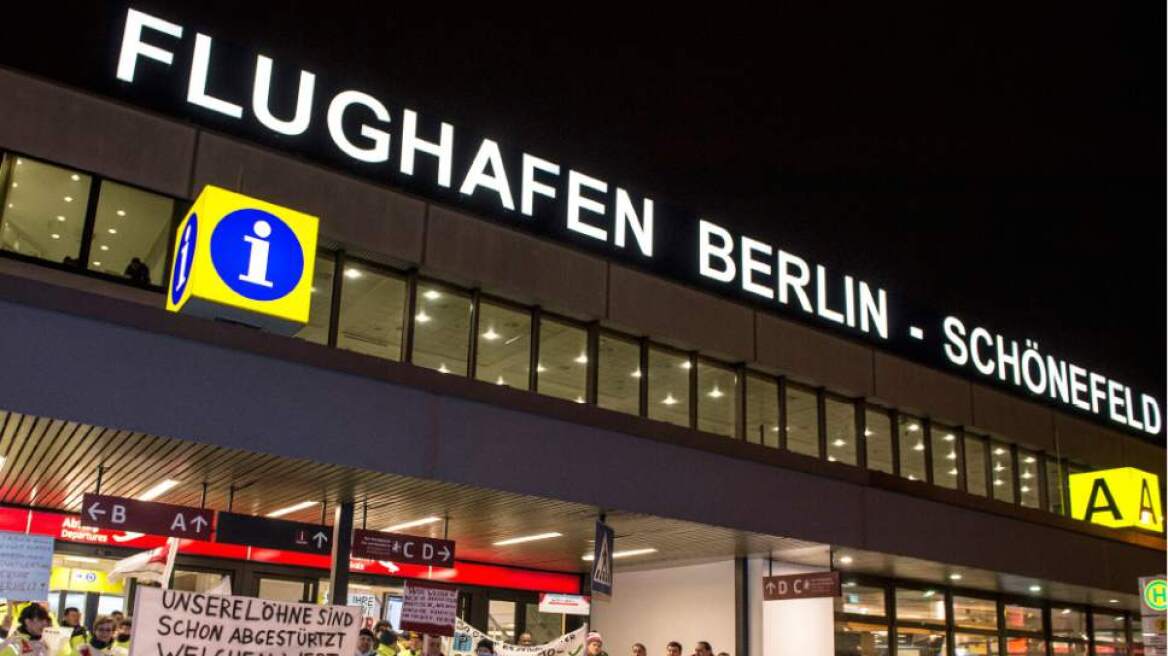 «Παρέλυσαν» τα αεροδρόμια στο Βερολίνο λόγω απεργίας των υπαλλήλων εδάφους