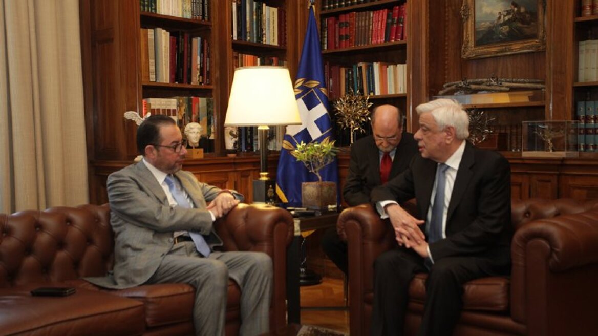 Greek President meets with MEP Gianni Pittella in Athens