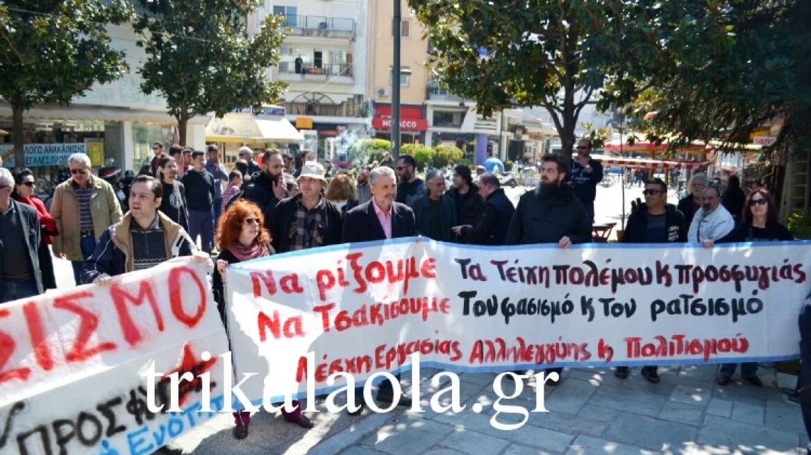 «Θερμή» υποδοχή της Ράνιας Αντωνοπούλου στα Τρίκαλα