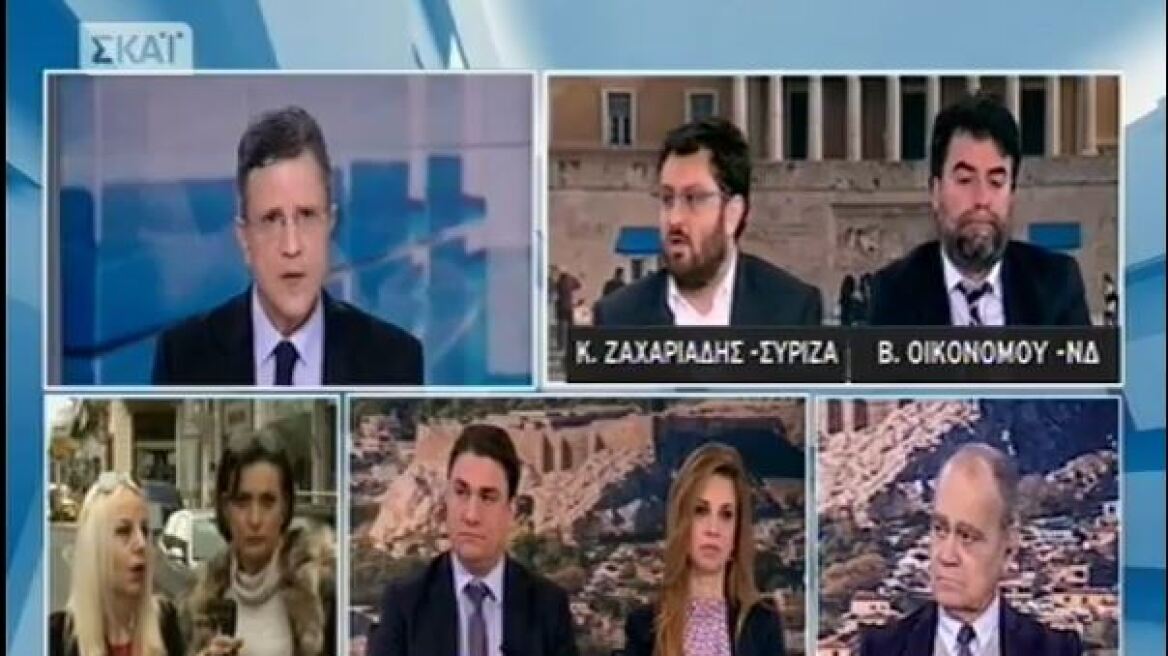 Οικονόμου: Μόνο ο Σώρρας και ο Τσίπρας έταξαν 751 μισθό - Ζαχαριάδης: Η διαφορά είναι ότι έγιναν εκλογές