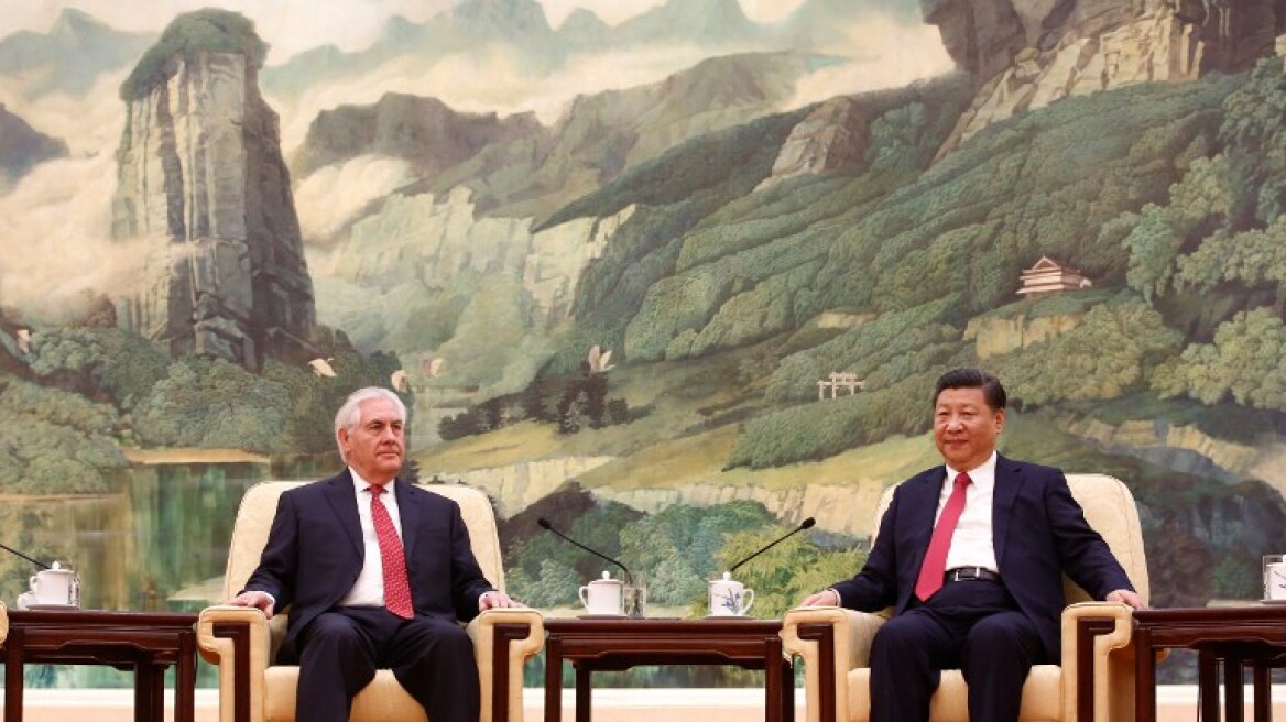 Συνάντηση Τίλερσον με τον πρόεδρο της Κίνας