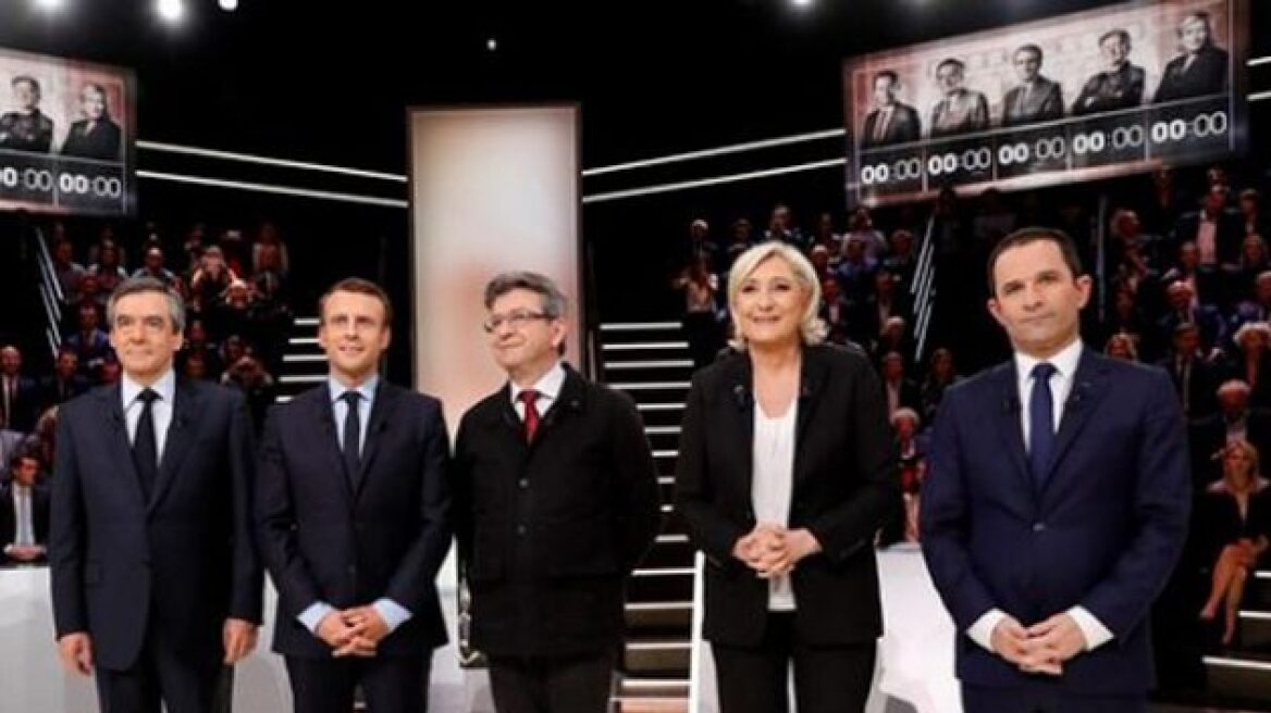 Κόντρες και υποσχέσεις στην τηλεμαχία των υποψηφίων για τη γαλλική προεδρία