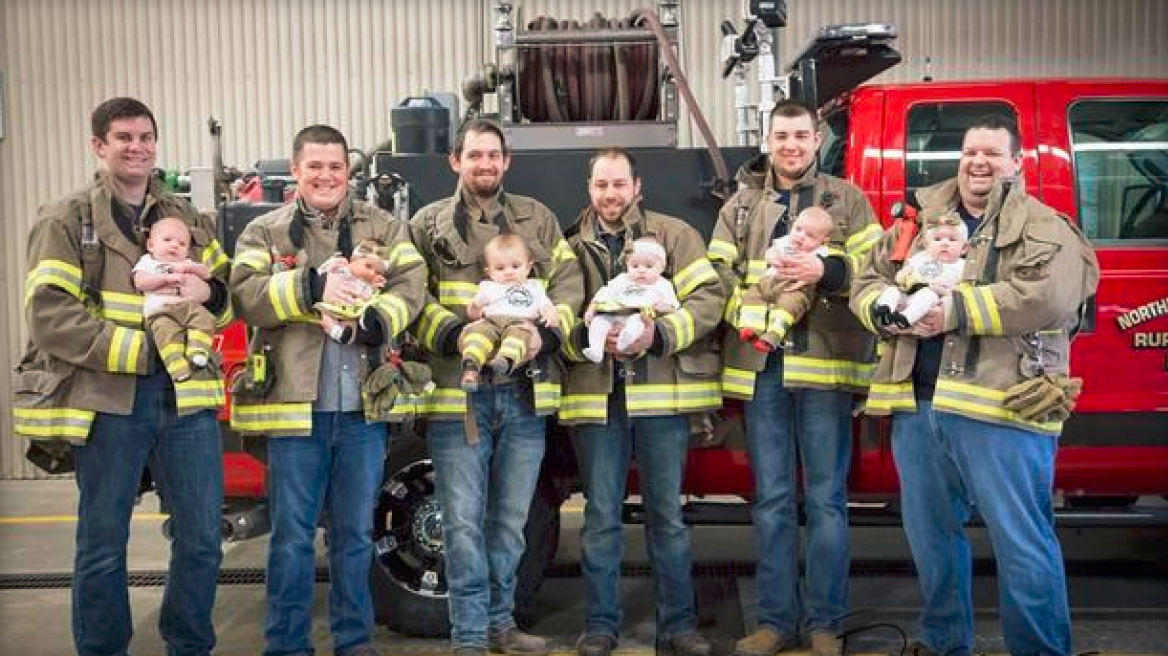 ΗΠΑ: Έξι πυροσβέστες στο ίδιο τμήμα έγιναν όλοι μπαμπάδες σε μόλις επτά μήνες!