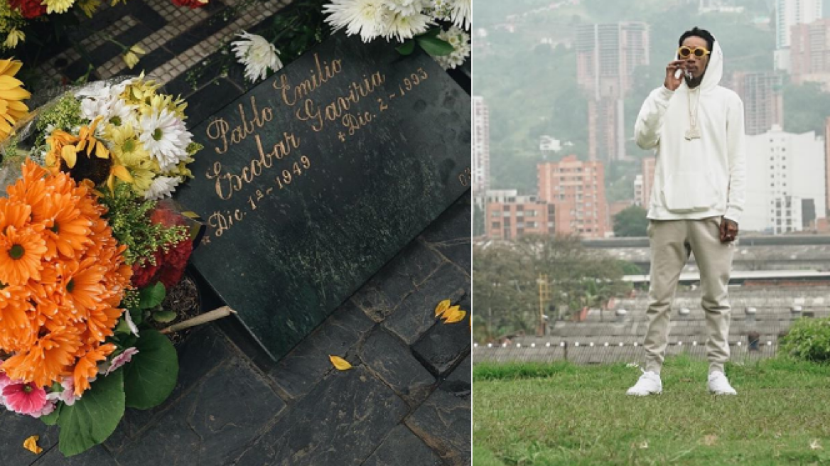 Οργή στην Κολομβία για τις φωτογραφίες του Wiz Khalifa στον τάφο του Πάμπλο Εσκομπάρ