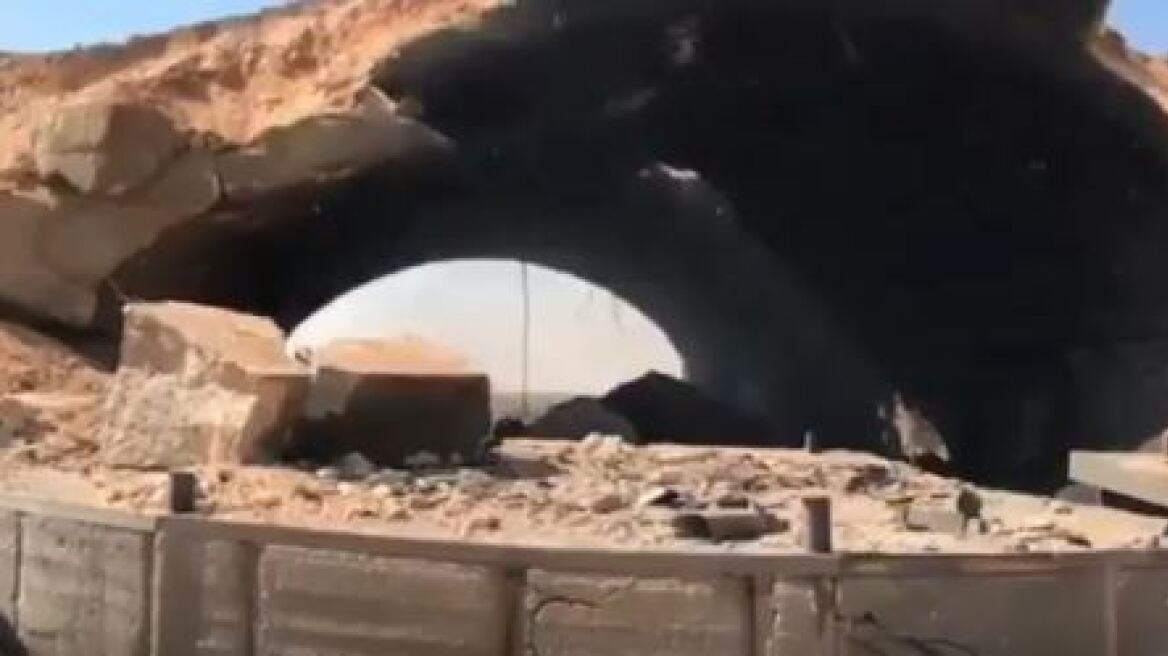 Το πρώτο βίντεο από τη βομβαρδισμένη βάση στη Συρία