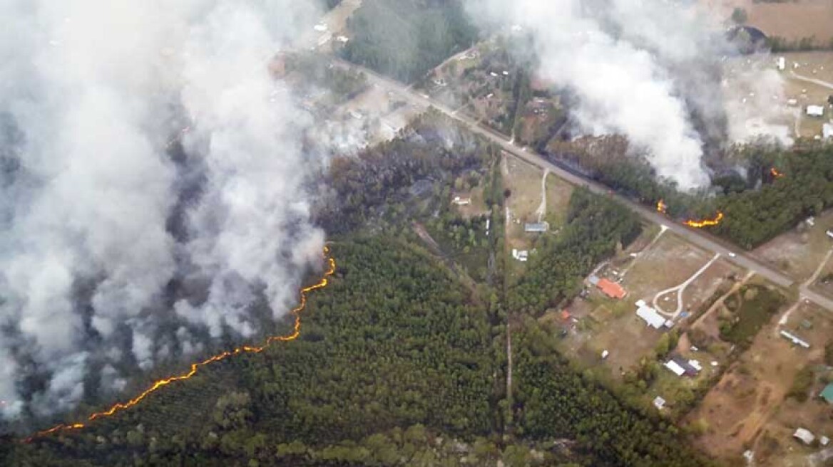 ΗΠΑ: Περισσότερες από 100 πυρκαγιές έχουν κάψει 80.000 στρέμματα στη Φλόριντα
