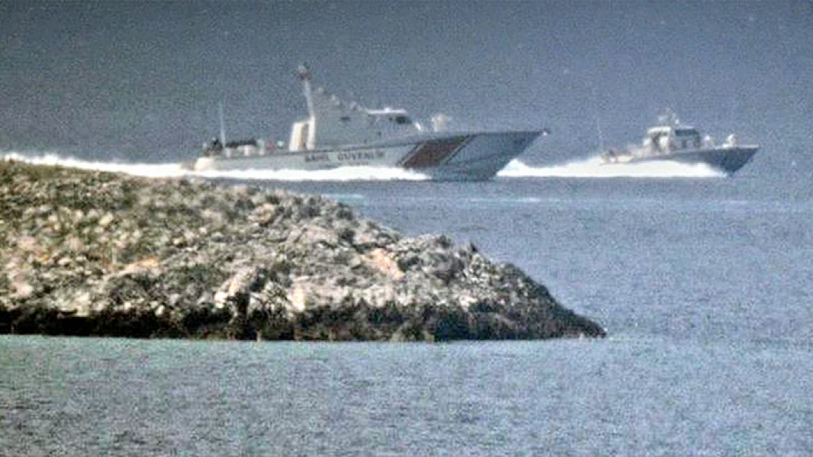 Απίστευτο βίντεο από τα Ίμια έδωσαν οι Τούρκοι: Τουρκικό πλοίο «καταδιώκει» ελληνικό! 