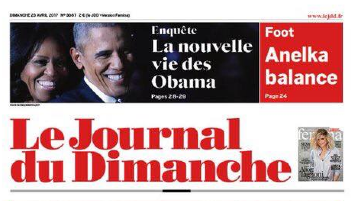«Ψηφίστε!», το πρωτοσέλιδο της κυριακάτικης εφημερίδας «Journal ‬Du Dimanche»