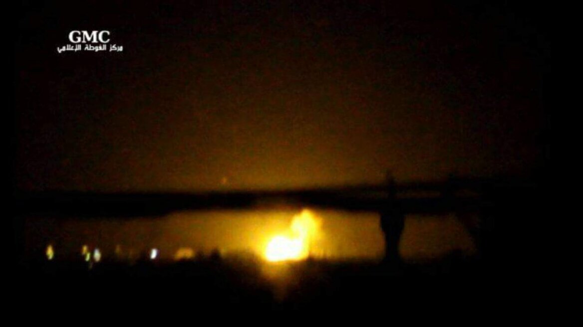 Αεροπορική επιδρομή κοντά στο αεροδρόμιο της Δαμασκού